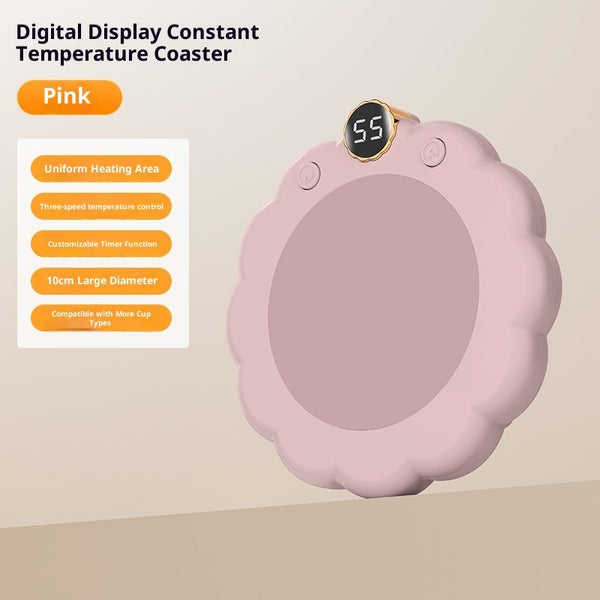 Thermal Cup Pad Desktop Smart Heat Preservation Coaster